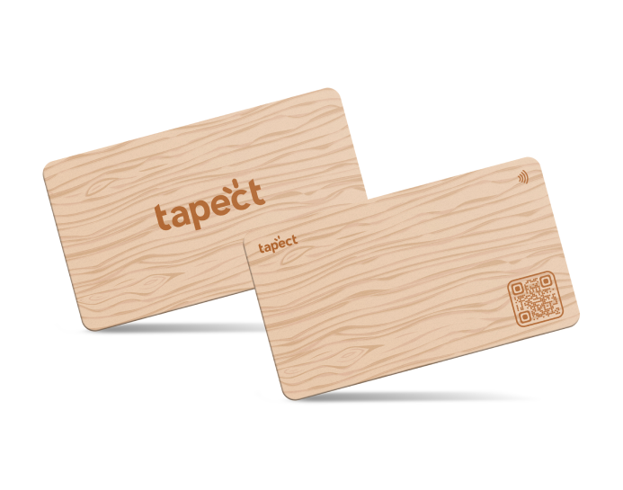 Tapect Wooden Card